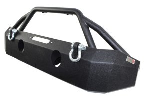 Jeep Wrangler Unlimited JKU Front Bumper - Fishbone Offroad - Full Width Winch - Black Powdercoat - `07-`18